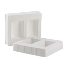 Customized White Flocked PET PVC PS Plastic Cosmetic Blister Tray Insert